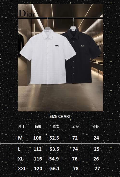 Dior Shirts Short _SKUDiorM-2XLhgntx1428242